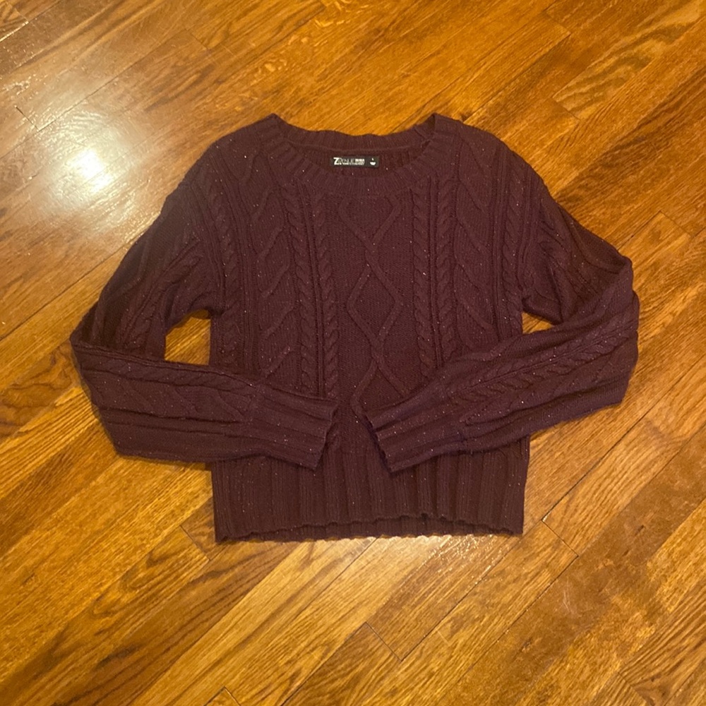 Women’s NY&Co Cable Knit Sweater & Skirt Set